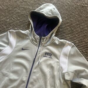 NWOT Nike TCU Horned Frogs Team Issued Grey and Purple Hoodie